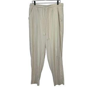 Universal Thread 100% Cotton Ivory Pull On Sweatpants Loungewear Women's XL